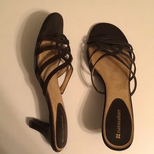 Naturalizer chocolate brown sandals.